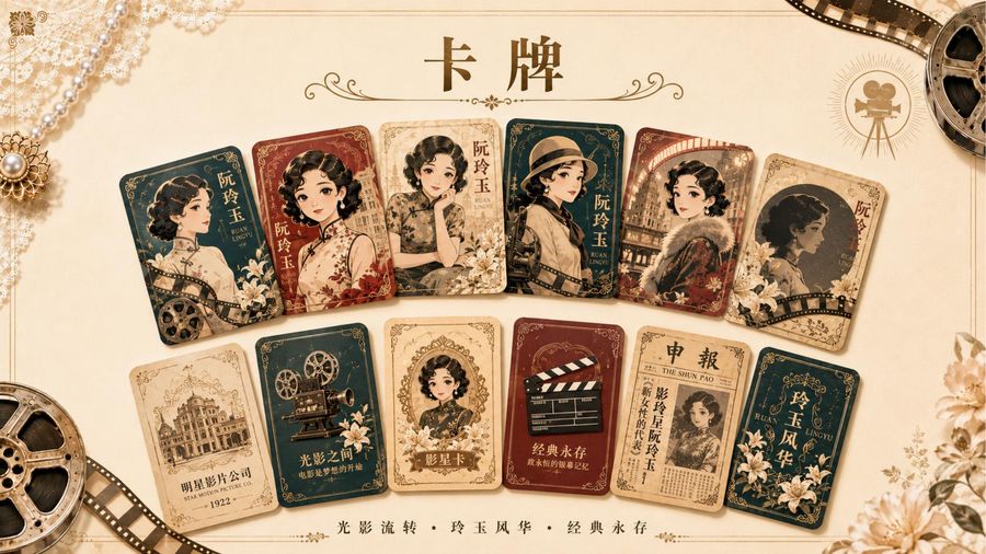 阮玲玉银幕卡牌