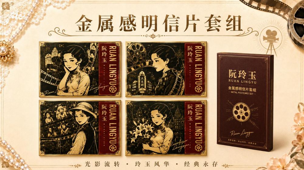 金属感明信片套组
