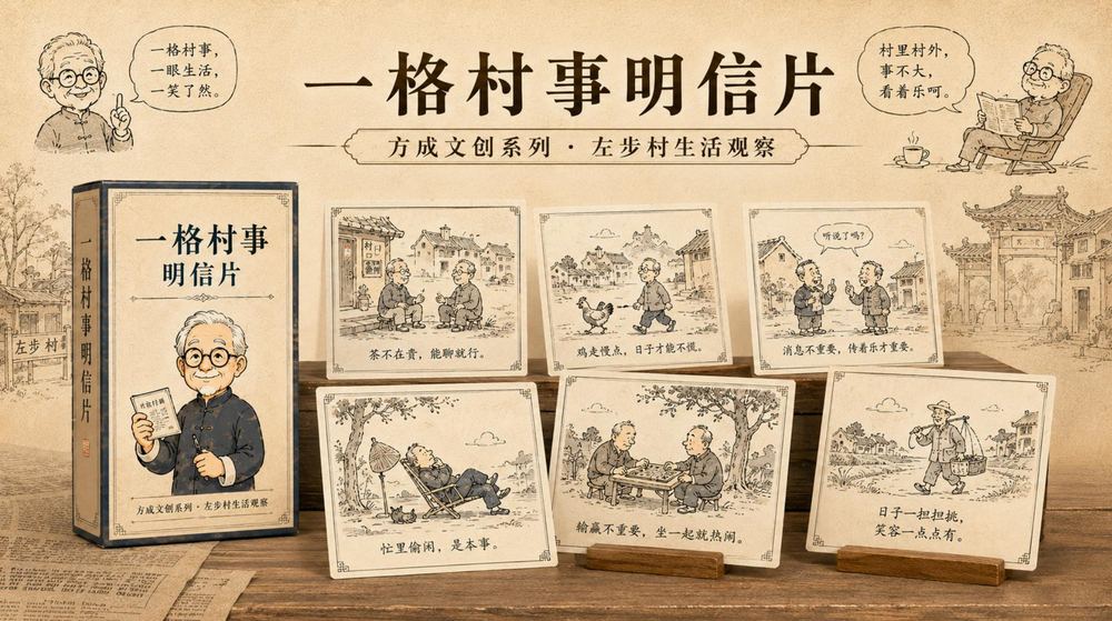 一格村事明信片