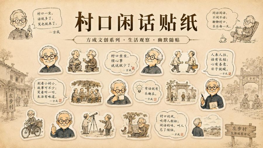 村口闲话贴纸